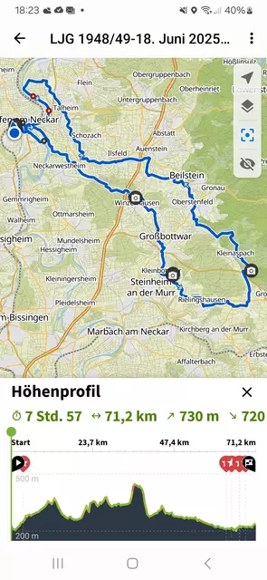 Unsere Radstrecke in der Übersicht | Foto: E. Rosendorf