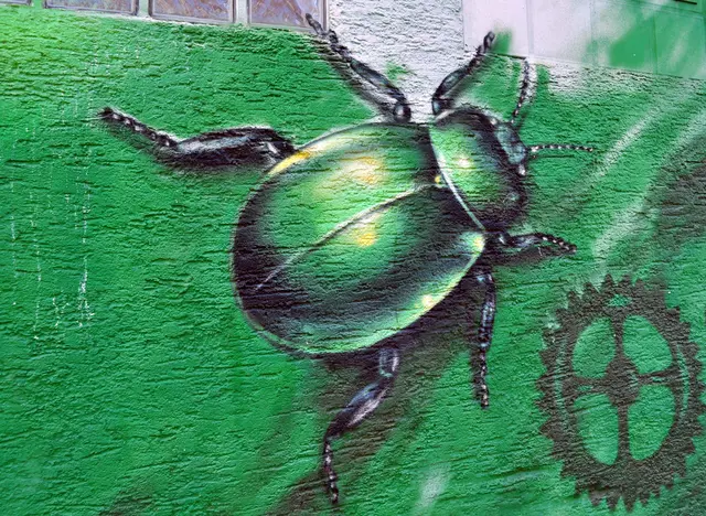 An einem Stromhäuschen in Heilbronn Böckingen Viehweide | Foto: Daniela Somers