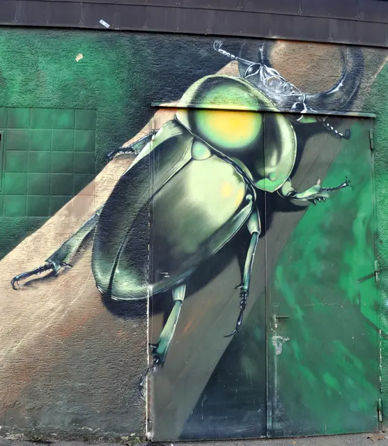 An einem Stromhäuschen in Heilbronn Böckingen Viehweide | Foto: Daniela Somers