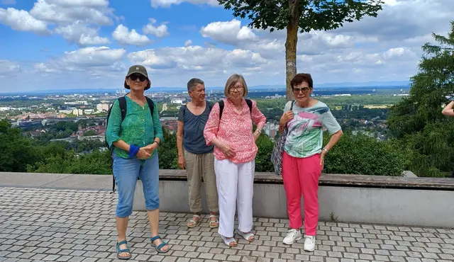 Weiter Ausblick auf die Rheinebene mit Pfälzerwald. | Foto: Foto privat