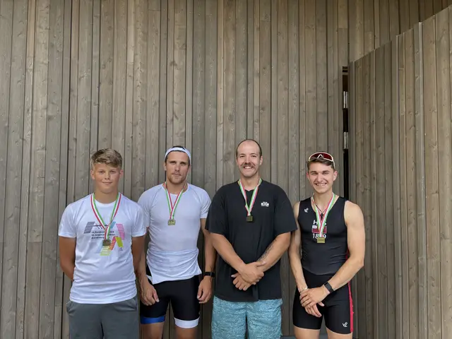 von links nach rechts Samuel Zimnik, Sebastian Keller, Bodo Matigewsky, Felix Nack, auf dem Bild fehlt Jonas Kirchhoff | Foto: Heilbronner RG Schaben 