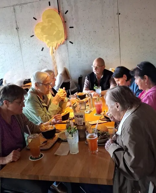 Die Gäste der ASB Tagespflege Ilsfeld beim Besuch des Marrahauses in Heilbronn. | Foto: ASB Region Heilbronn-Franken