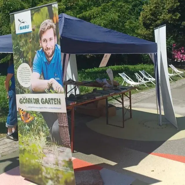 Infostand in der Sommerzone | Foto: M. Lutz