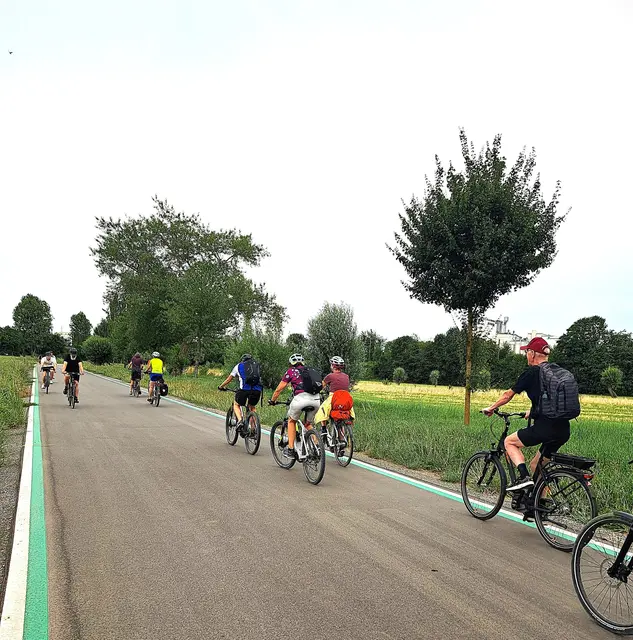 Auf der Radschnellstrecke bei Bad Wimpfen. | Foto: Isolde Reitz