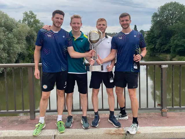 Die Sieger von links: Cornelius Hess, Carl Bareis, Jonathan Link, Christian Link | Foto: E. Rosendorf