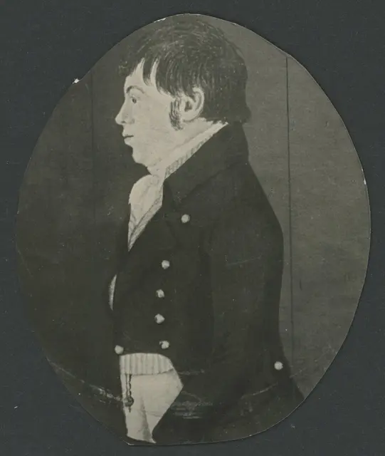 Mein Name ist Johann Ludwig Glock. Ich wurde am 30.11.1739 geboren und bin am 1. 11.1803 gestorben. Ich war von 1765 bis 1802 Amtmann der Herren von Stetten, Äußeres Haus, und ab 1790 war ich Rentamtmann.

Abbildung: Amtmann J. L. Glock, Ende 18. Jahrhundert, KrA SF 2, Ko-45.4.51 | Foto: Quelle: Kreisarchiv Neuenstein, gemeinfreies Bild