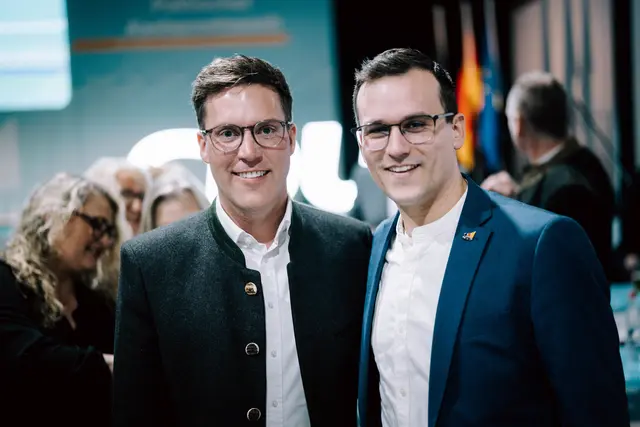 v.l.: Manuel Hagel und Tim Breitkreuz | Foto: Marcel Ditrich