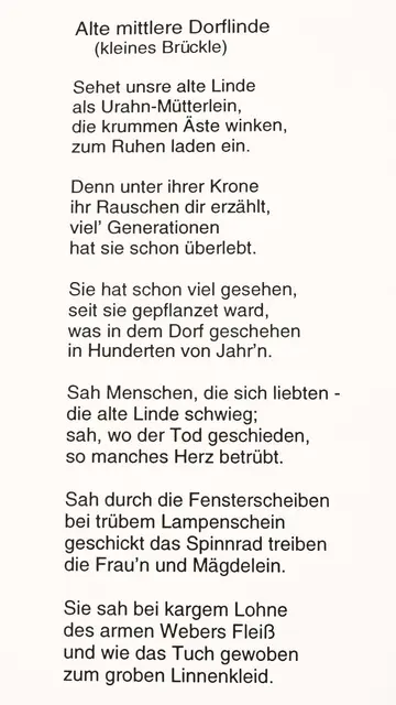 Gedicht von Heinrich Bader, Teil 1 | Foto: Reproduktion aus Gedichtband