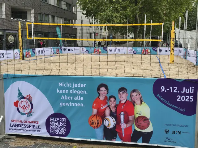 Beachvolleyball Felder am Bollwerksturm, vor dem Soleo. | Foto: Heidrun Rosenberger