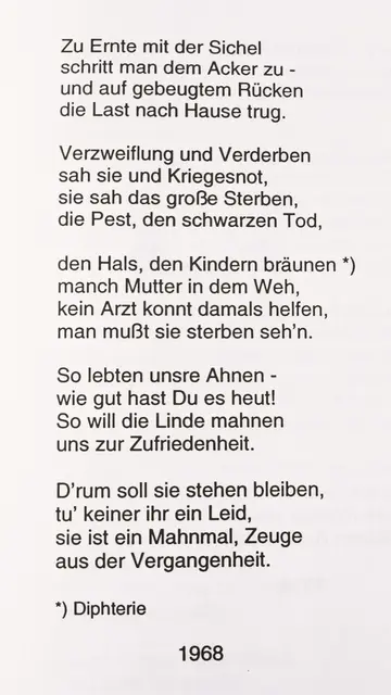 Gedicht von Heinrich Bader, Teil 2 | Foto: Reproduktion aus Gedichtband
