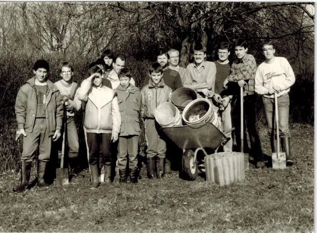 1984 Krötenaktion der Jugendgruppe | Foto: Jörg Kuebart