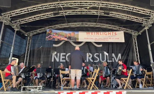 Auftritt des 1. Orchesters des Harmonika-Club Neckarsulm beim Neckarsulmer Weindorf  | Foto: privat