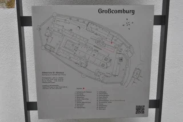 Orientierungsplan von Großcomburg. | Foto: Daniela Somers