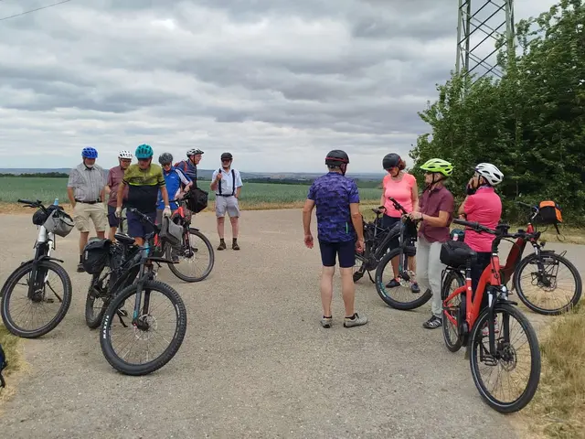 unsere erste Pause bei vermeintlich bestem Radlerwetter | Foto: E. Rosendorf