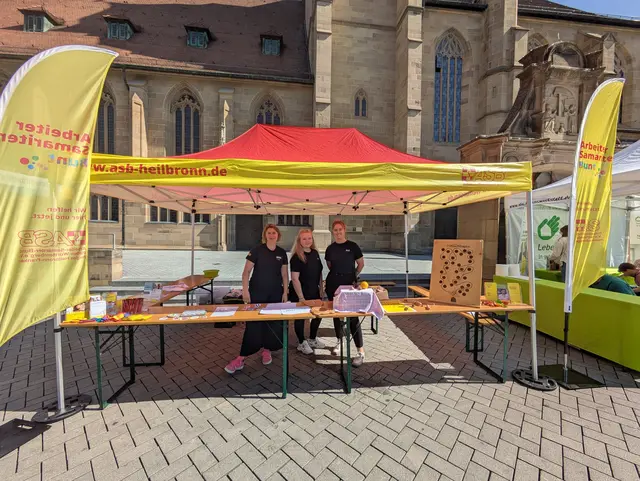 Das Team des Kinder-Kompetenzzentrum (KiKo) und der Kinder-, Jugend- und Behindertenhilfe (KiJuB) des ASB Region Heilbronn-Franken informierten über ihre therapeutischen und pädagogischen Angebote. | Foto: ASB Region Heilbronn-Franken