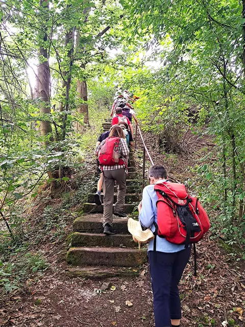 Ein gewaltiger Anstieg brachte alle ins schwitzen! | Foto: Isolde Reitz