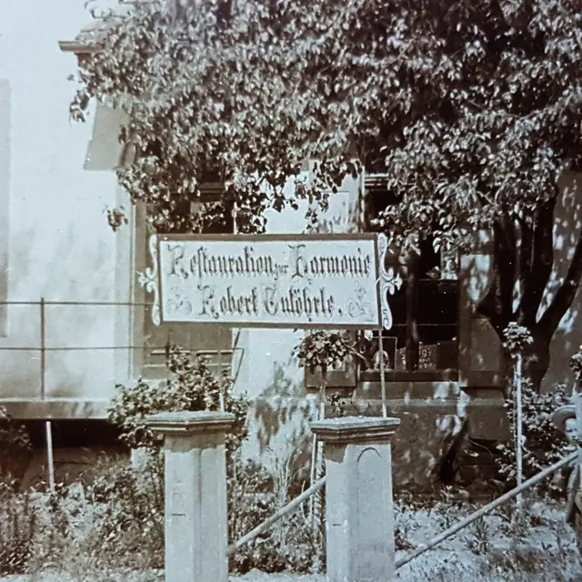 Ausschnitt aus einem Foto der "Harmonie" zu Zeiten des aus England zurückgekehrten Robert Gutöhrle, private Sammlung | Foto: Eigene Aufnahme