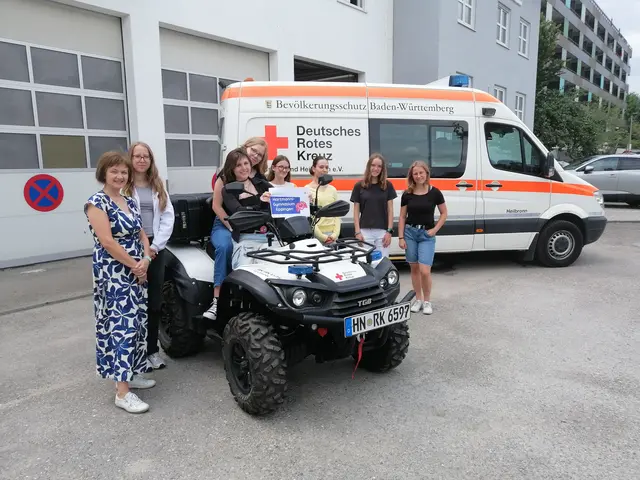 Eine Gruppe des Schulsanitätsdiensts des HGE bekam spannende Einblicke hinter die Kulissen der SLK-Klinik Heilbronn am Gesundbrunnen. | Foto: Marion Exner