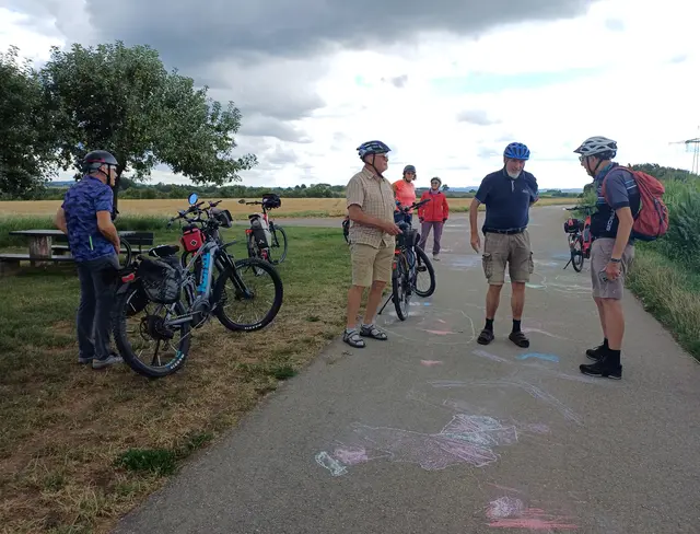 Erster Halt, oberhalb Neckarwestheim | Foto: E. Rosendorf