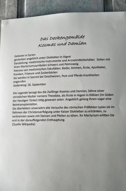 Erklärungen zum Deckengemälde | Foto: Daniela Somers