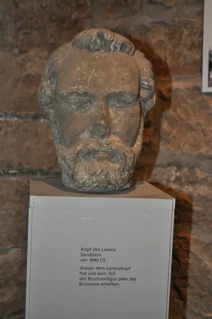 Noch ein Blick ins Heimatmuseum. Hier der Kopf einer Brunnenfigur von ca. 1840. | Foto: Daniela Somers