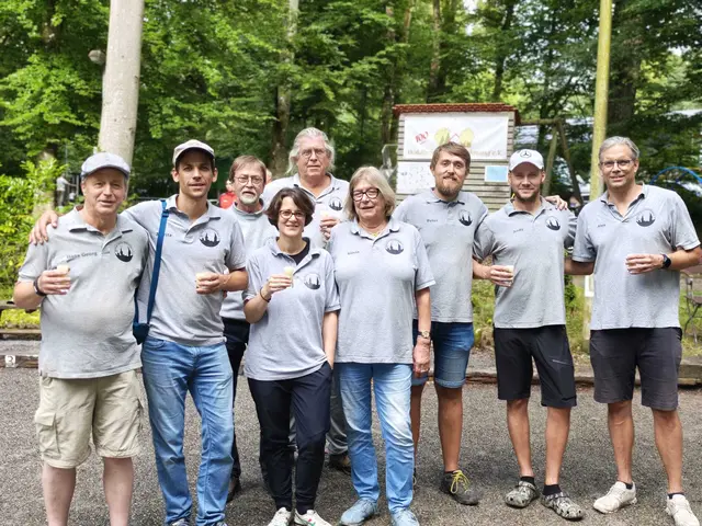 V.l.n.r.: Hans-Georg Engler, Moritz Knispel, Harald Baumann, Susanne Kolb, Berthold Glaubitz, Silvia Strehle, Peter Strohschneider (Mannschaftsführer), Andreas Ilzhöfer, Alexander Schuster. Nicht auf dem Bild: Marlon und Thilo Flegler | Foto: Alexander Schuster