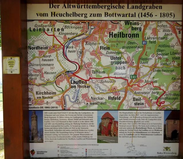 Man kann den Landgraben gut nachwandern, er ist ausgeschildert | Foto: Wandern Gaby Erich