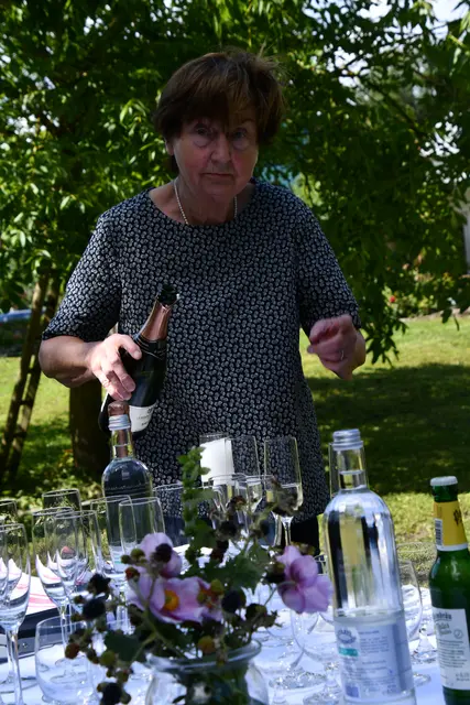Empfang im Garten von Beate Wetzel | Foto: JuKo