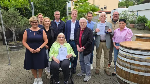 Vorsitzende Verena Schmidt, Dirk Reinecker, Anja Walz, Fraktionsvorsitzender Thomas Randecker, Petra Irion, Dr. Karsten Leffrang, Gerhard Knopp, Christoph Trossbach, Erich Halter, Bundestagsabgeordneter Alexander Throm, Ilona Werner. | Foto: CDU Stadtverband