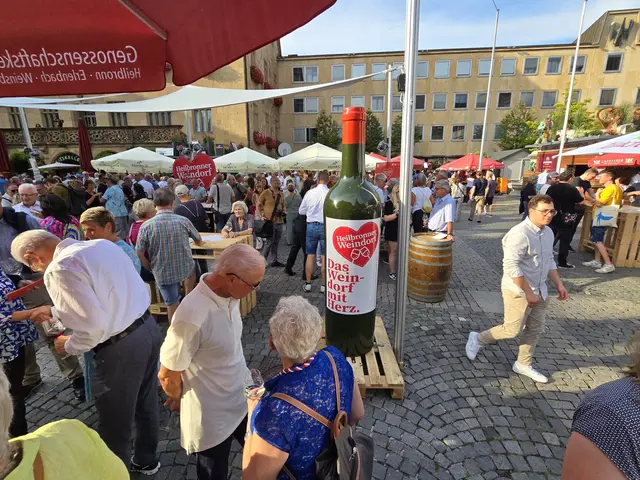 Das Heilbronner Weindorf mit Herz: So lautet der Slogan des Heilbronner Traditionsfestes. | Foto: Heidrun Rosenberger