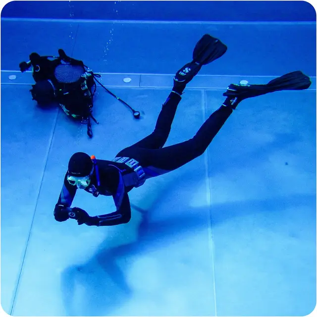 Tauchen  im Freibad. | Foto: Tauchergruppe Weinsberg