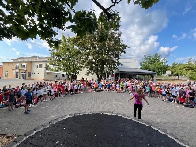 Gemeinsames Warm-up | Foto: Pestalozzi-Schule Pfedelbach