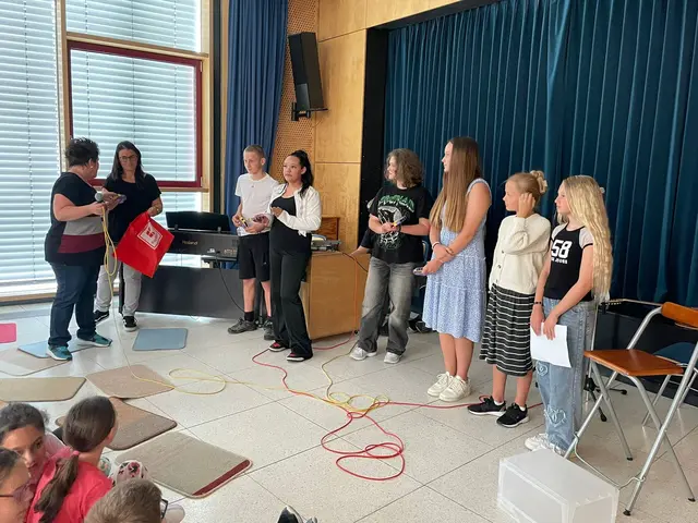 Auftritt im Musiksaal | Foto: Pestalozzi-Schule Pfedelbach