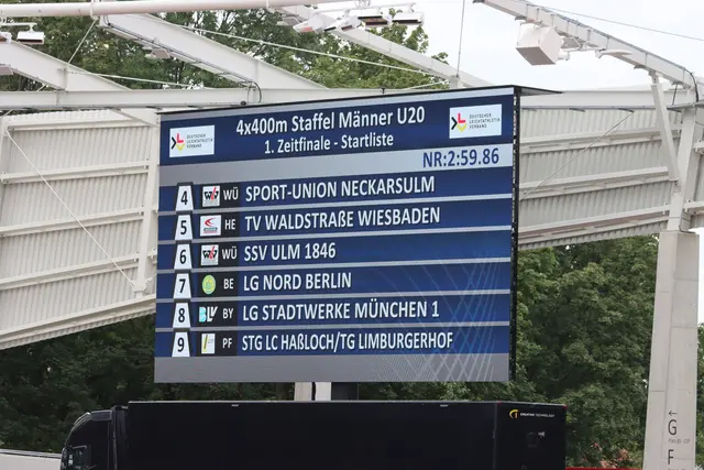 Sport Union auf Bahn 4 | Foto: Eigenes Bild