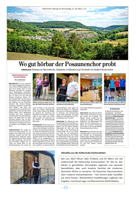 Im unteren Teil eine wichtige Aktualisierung die Kelterstube betreffend  | Foto: Screenshot von S. 89