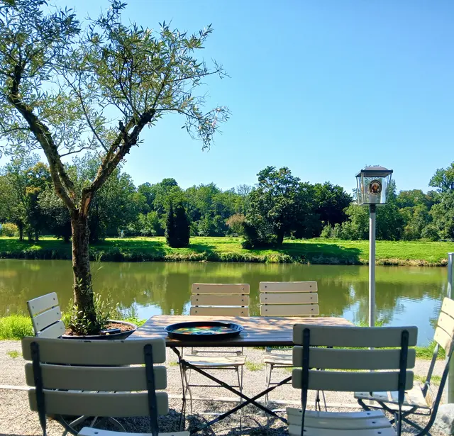 Hier haben wir es uns gut gehen lassen.  Toller Platz direkt am Neckar.   | Foto: sigischlottke