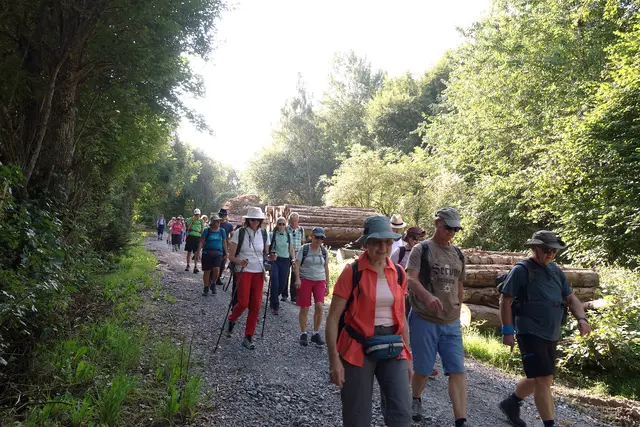 Abmarsch zur Mittelmühle. | Foto: Isolde Reitz
