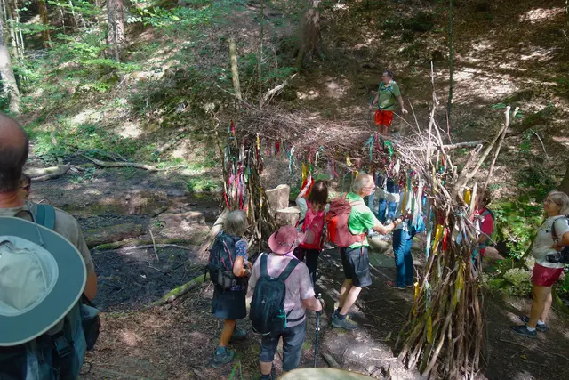 Auf dem Limes Weg beim "Tor der guten Wünsche". | Foto: Isolde Reitz