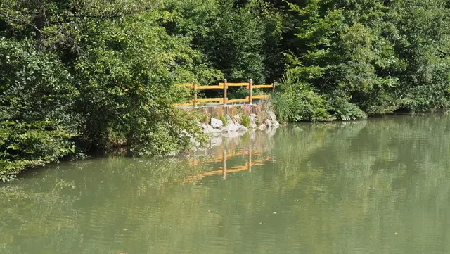 Ein kleiner See bei Lichtenstern.   | Foto: Rainer Göser 
