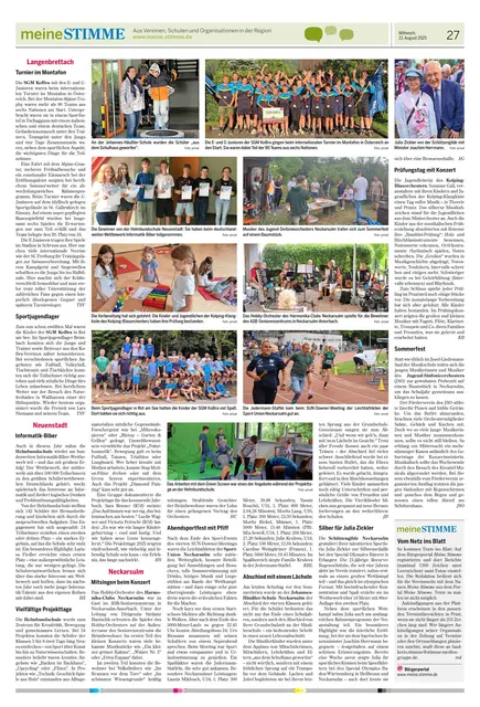 Berichte von Schulen, Vereinen und Organisationen aus meine.stimme erscheinen - wenn die Texte nicht länger als 1300 Zeichen lang sind - auf der passenden sogenannten Vereinsseite der Heilbronner Stimme, Kraichgau Stimme oder Hohenloher Zeitung.  | Foto: HSt