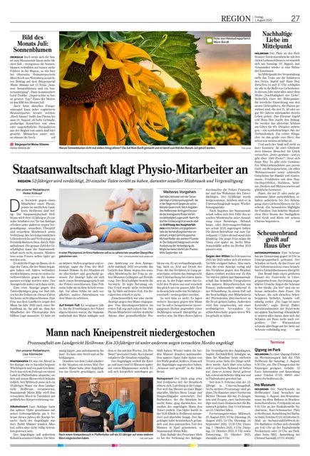 Das meine.stimme-Team kürt die meine.stimme-Bilder des Monats und veröffentlicht sie in der Zeitung. Das Beispiel zeigt das Bild des Monats Juli 2025 von Moni Bordt.  | Foto: HSt, Moni Bordt