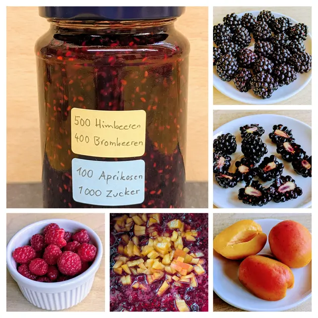 Der Zuckeranteil (normaler Rübenzucker) kann reduziert werden, wenn die Marmelade in den nächsten Wochen verzehrt werden soll. | Foto: Eigene Aufnahme