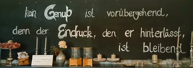 Ein wahrer Spruch in einem netten Landcafe, in dem es leckere Frühstücke und Abendessen gibt.   | Foto: sigischlottke