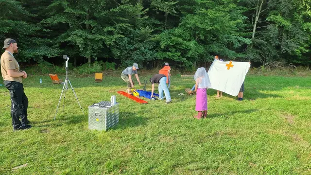 Dreharbeiten für die Kurzfilme | Foto: Zeltlager EmK Marbach