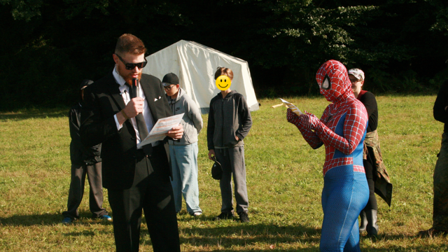 Wer könnte besser zum Thema Action passen als James Bond und Spiderman | Foto: Zeltlager EmK Marbach
