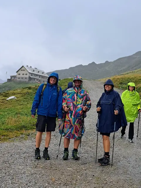 Bei der Rastkogelhütte - weiterhin Regen! | Foto: Isolde Reitz
