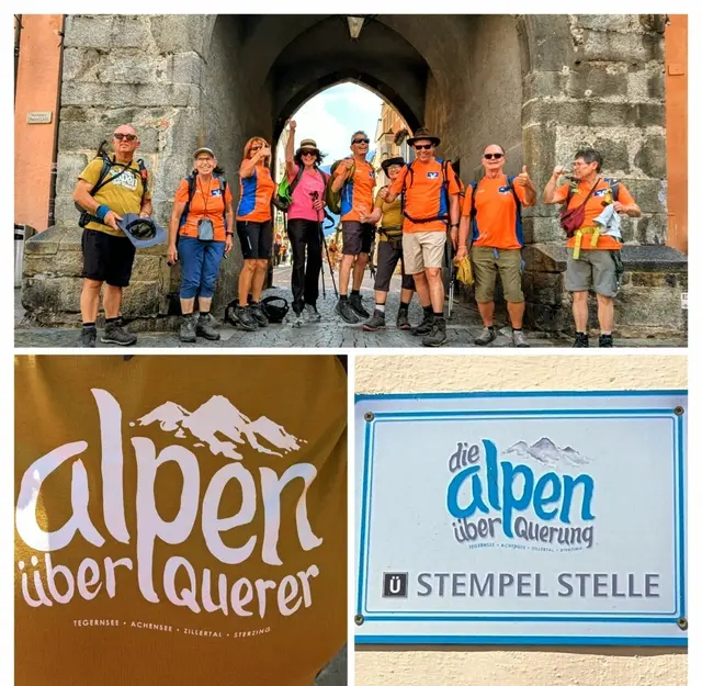 Geschafft !!  107 Kilometer,    3434 m Aufstieg,   3538 m Abstieg,    155256 Schritte !!
Mit eindrucksvollen Erlebnissen kamen alle Teilnehmer gesund und glücklich am Ziel an!
Besonderen Respekt wurde den unerfahrenen Bergsteigern gezollt!! | Foto: Isolde Reitz