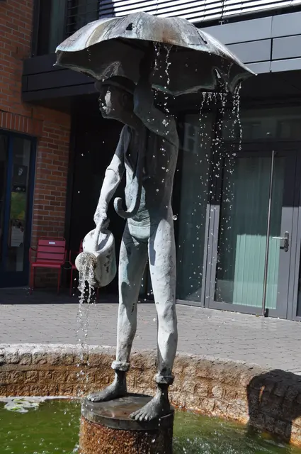 Der Hamballe als Brunnenfigur. | Foto: Daniela Somers