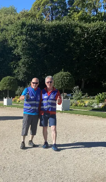 die beiden Organisatoren Franz und Gunter in der Orangerie Ansbach | Foto: privat: S.Schenk