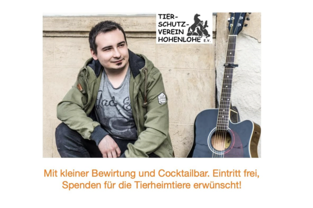 Benefizkonzert im Tierheim Waldenburg am 13.09.25 ab 19 Uhr. | Foto: Tierschutzverein Hohenlohe